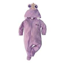 Disney Lightweight Cotton Romper With Hat For Baby - 淡紫色 - 查看 2