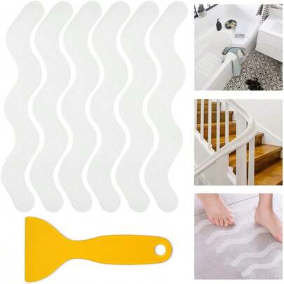 12/24/36pcs Bathtub Stickers, Shower Stickers For Safety Bathroom Tubs, Anti Slip Shower Stickers, Easy To Apply And Remove - Prevents Slips And Falls, Keep Yourself While You Shower, Shower Stickers For Safety Bathroom Tubs
