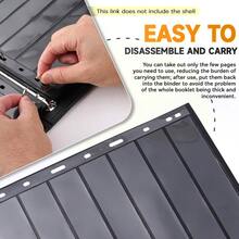 10pcs Double-Sided 9-Slot Stamp Collection Pages, Divided Format Stamp Album Refill Sheets, Transparent Protective Stamp Holders, Reusable For Stamp Collection And Display - A - View 4