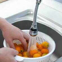 2 piezas Extensor de grifo giratorio 360°, con 2 modos de rociado (fuerte/suave), diseño antisalpicaduras - Material ABS duradero, instalación sin herramientas, adecuado para lavabo de baño y cocina - Se adapta a la mayoría de grifos - Accesorio de grifo ahorra espacio - Multicolor - Ver 3