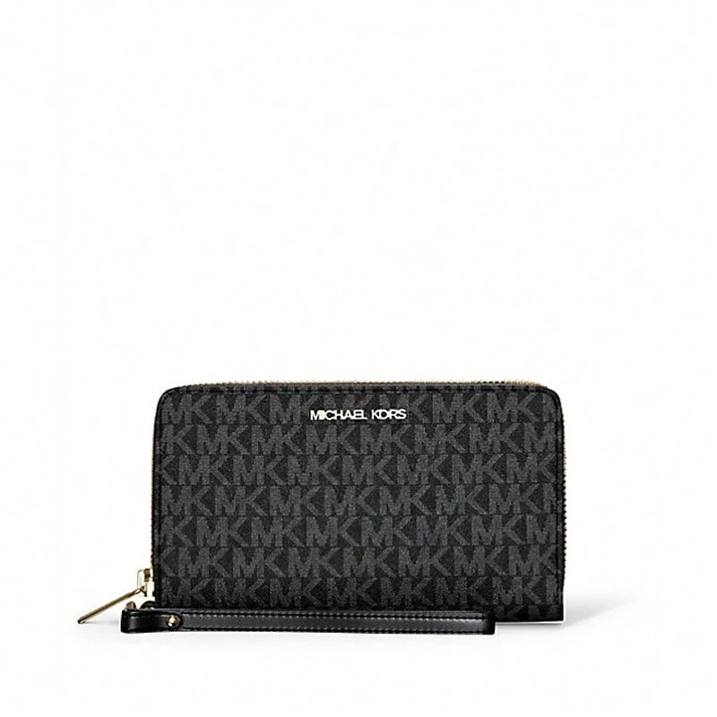 Michael Kors Jet Set Printed Ladies' Wallet 35F8STVW9B BLACK - 黑色35F8STVW9B BLACK - 查看 1