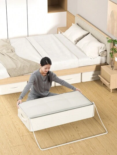 1 hộp đựng đồ dưới gầm giường/sofa, túi vải dày đựng chăn/quần áo, hộp đựng đồ chơi và đồ linh tinh đa năng, hộp đựng chăn trong tủ quần áo, hộp đựng đồ dưới gầm giường phòng ngủ, hộp đựng đồ bằng vải, túi đựng quần áo bẩn trong phòng tắm.