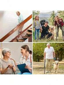 1 chiếc gậy chống đi bộ bằng hợp kim nhôm có thể điều chỉnh - Gậy du lịch gấp gọn, nhẹ với tay cầm tiện dụng và đầu bọc cao su chống trượt, phù hợp cho người già, đi bộ đường dài, sử dụng hàng ngày - Hỗ trợ di chuyển, hỗ trợ người già, gậy leo núi, vật dụng cần thiết khi đi du lịch sân bay, gậy gấp, gậy nhẹ, phụ kiện du lịch, quà tặng cho người già, tay cầm gấp 5 đoạn, điều chỉnh chiều cao nhanh chóng, tay cầm chống trượt, kèm dây đeo cổ tay, phù hợp cho cả nam và nữ, hoàn hảo cho đi bộ đường dài ngoài trời, phụ kiện leo núi, thiết bị cắm trại. - Nhiều màu - Xem 10