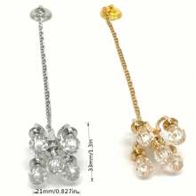 1:12 比例金属水晶吊灯，一对水晶壁灯，悬挂式水晶灯，迷你家具微缩客厅场景模型，卧室大型水晶壁灯，金属材质 - 提供金色、银色和铜色！为娃娃屋增添温馨氛围！无需电源！适用于各种节日装饰！可用于娃娃屋装饰、房间装饰、卧室配件、娃娃屋装饰、DIY微景观装饰、场景装饰、摄影道具、墙面装饰、节日悬挂装饰、个性化礼物、派对礼物 - A - 查看 6