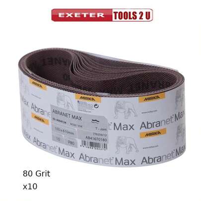Mirka Abranet Max Abrasive Belts (Pk Of 10) - 100 X 610mm