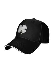 Vintage Shamrock Baseball Cap Adjustable Size For Running Workouts And Outdoor Activities Hat All Seasons - 黑色 - 查看 1