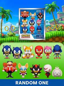 Sega Conjunto de caixa surpresa com 1 figura 3D oficial licenciada do , incluindo itens colecionáveis do  e do Tails, além de decoração para mochila. - Multicolorido - Ver 2
