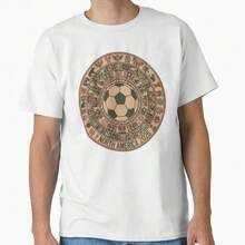 Ancient North America 2026 Soccer T-Shirt - Hieroglyphic World Cup Tee - Indigenous Cultural Football Design Classic T-Shirt - 白色 - 查看 1