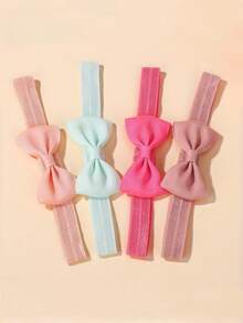 10/20/30pcs Baby Hair Accessories: Multiple Solid Color Soft Decorative Headbands, Holiday Decorative Baby Headbands - Multicolor - View 10