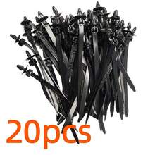 YONGRUN 10/20/50/100PCS Nylon Zip Tie Push In Wire Harness Zip Tie Fixing Clip Self-Locking Nylon Zip Tie Automotive Cable Management Fastening Zip Tie Automotive Accessories - A - View 9