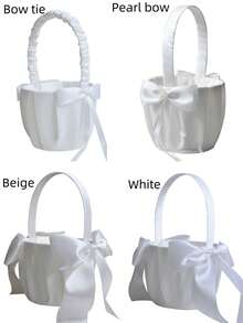 Flower Girl Baskets Set- Cute Cherish Wedding Flower Baskets - Multicolor - View 3