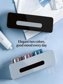 Wall-Mounted Toothpaste Squeezer, Toothpaste & Toothbrush Holder, No Power Required - Storage Rack - View 3
