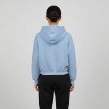 Jordan Chaqueta de sudadera de punto para mujer AS W J BRK FLC FZ MOD CRP JD IO1075-422 - Azul y blanco - Ver 2