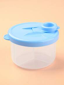 1 pieza Caja giratoria de almacenamiento de leche en polvo con capas, recipiente hermético para fórmula de bebé, conveniente para uso al aire libre - Multicolor - Ver 8