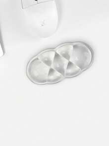 Đệm kê cổ tay bằng gel, hỗ trợ cổ tay và cánh tay khi dùng bàn phím, giúp giảm đau khi gõ bàn phím và chuột, phù hợp cho văn phòng/máy tính/máy tính xách tay/chơi game (Màu trắng trong suốt) - Xem 10