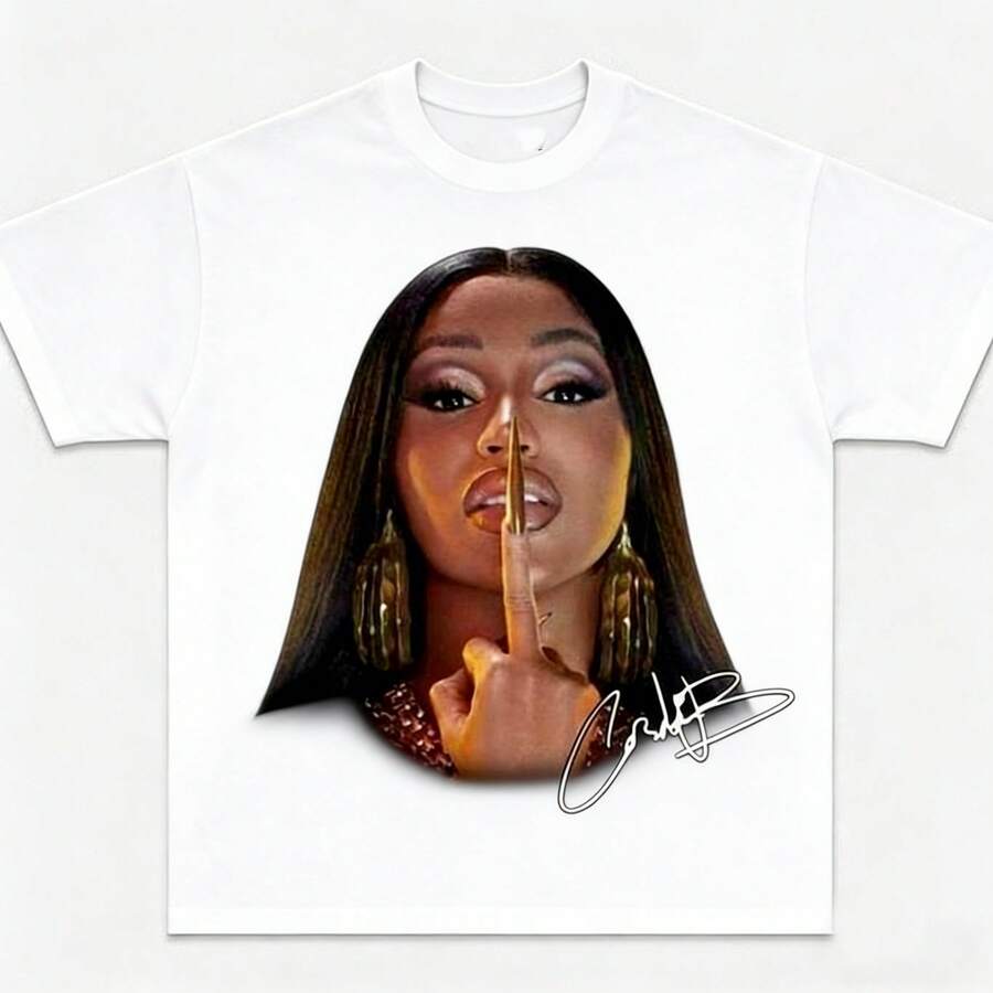 Vintage Little Miss Drama Tour, Am I The Drama T-Shirt, L Crew Neck T-Shirt, Hip Hop Icon Graphic Tee - 白色3 - 查看 1
