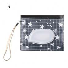 Estuche de transporte portátil con correa a presión para bebé, bolsa de toallitas húmedas, bolsa de cosméticos, accesorios para cochecito, caja de pañuelos SGW6 - 4 - Ver 12