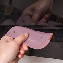 Scraper Oil Board, Penguin Soft Type Household Kitchen Oil Stain Scraper Baking Kitchen Small Tool - Grey - View 2