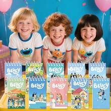 5pcs/10pcs Bluey Anime Portable Notepad Mini Notebook Set Figure Portable Notebook Cartoon Children Notebook,Very Suitable For Festivals, Fans, Schools, And Gift Giving(Random Style) - Multicolor - View 6