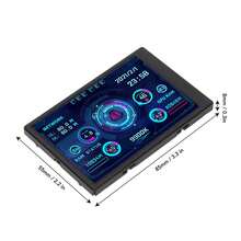 3.5in IPS USB Mini Screen AIDA64 PC CPU RAM Data Monitor PC Sensor Panel Display Temperature Monitor Computer Temp Monitor - Negro - Ver 2