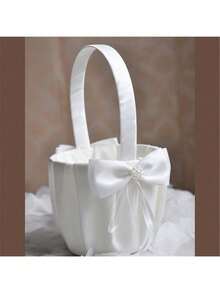 Flower Girl Baskets Set- Cute Cherish Wedding Flower Baskets - Multicolor - View 5