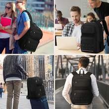 NEWHEY 15.6 Inch Laptop Backpack With USB Port For Men, Suitable For Travel, Work And School, Black - Multicolor - View 6