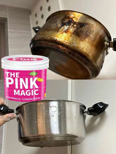 OUHOE Multi-Purpose Degreasing Cleaner, Gently Removes Stubborn Kitchen Grease. Great Gift During Holidays. Random Sponge Delivery (New Or Old Version)