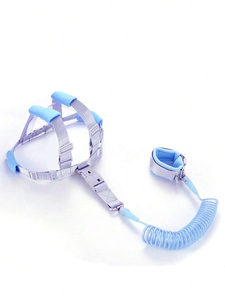 Baby And Toddler Loss Prevention Belt, Traction Rope, Baby Loss Prevention Bracelet, 2m Spring Rope, For Baby Walking FFRJ - Azul - View 1