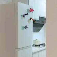 1pc Creative Cartoon Knife Shaped Magnetic Refrigerator Sticker, Comes With 3D Interesting Axe And Shuriken Decorations, Unique Fun Home Decor Gift Suitable For Iron Surfaces Like Home, Office, Refrigerator, Storage Cabinet - Multicolor - View 9