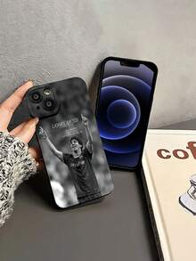 : campeón de fútbol, blanco y negro. Esta elegante funda es compatible con Samsung, Apple, VIVO, OPPO, , Transsion, ,  y Honor. Fabricada en silicona TPU, ofrece protección contra golpes y caídas, además de una sensación superior. Es un regalo ideal para familiares, amigos y seres queridos, y la opción perfecta para San Valentín y Año Nuevo. - Negro - Ver 4