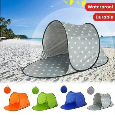 Instant Pop-Up Beach Tent - UV Protection Sunshade, Lightweight Beach Tent, Outdoor Adventure Canopy - 30 Seconds Quick Setup - Beach Family Essential - Music Festival Camping Gear - Backyard Shade - Sports Event Sunshade - Emergency Sun Protection, Camping Gear, Camping Essentials