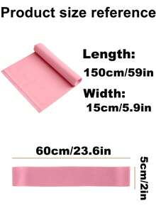 1pc/5pcs Multi-Color Elastic Resistance Bands, Yoga Stretch Bands, Fitness Workout Bands, Suitable For Yoga, Gym, Strength Training, Home Exercise - Multicolor - View 8