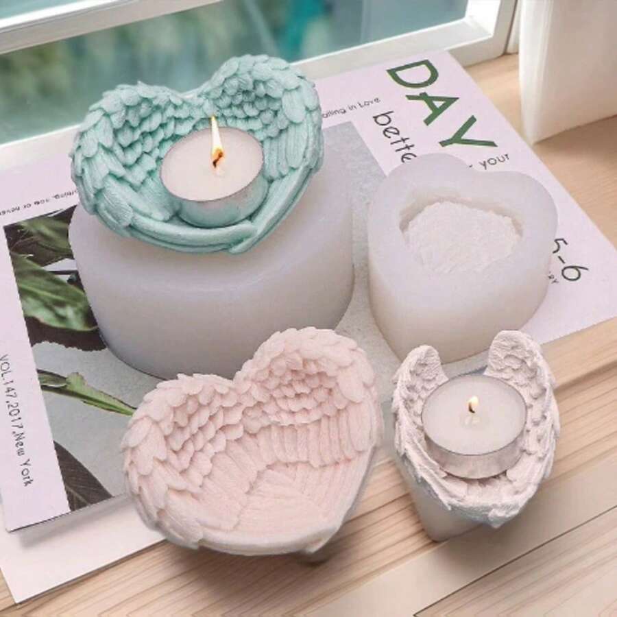 Versatile Silicone Mold With Small & Large Wings, Minimalist & Practical - White - View 1