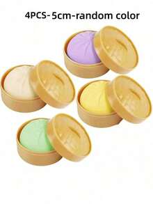 1/2/3/4个饺子造型挤压玩具，饺子减压球，包子造型挤压玩具减压球，成人礼品带蒸笼 - 彩色 - 查看 9