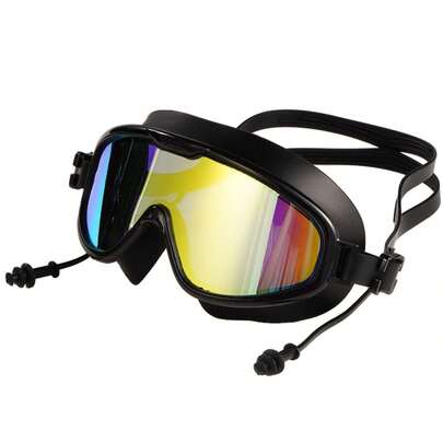 180° Wide Angle Swimming Goggles - Clear Lens, Anti-Fog, Leak-Proof Swim Goggles Suitable For Indoor & Outdoor Use, Adult Swimming, Fashion Swimming Gear, Fit Face Shape