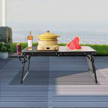 YUNRUX Folding Tables - Brown - View 11