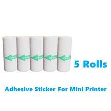 Mini Thermal Printer Paper 3/5/13 Rolls 57 X 25 Mm Printable Sticker Paper For Pocket Printer Office And Home Use - View 13