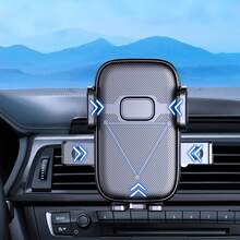 360°旋转单手快拆车载手机支架 - 防滑稳定夹式支架，适用于4-7英寸安卓/iOS智能手机（黑色） - 黑色 - 查看 8