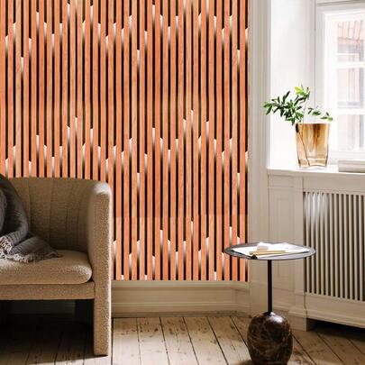 1 Roll 3D Striped Self-Adhesive Wall Sticker, TV Background Wall DIY Decor, Easy To Clean, Applicable For Cabinets, Tables, Room Walls, Self-Adhesive Wallpaper, Home Decor, Living Room Decor, House Decor, Wallpaper, Kitchen Decor, Wall Art, Wall Sticker, Wall Decoration