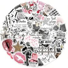 50Pcs Silver Lucky Girl Graffiti Stickers Cute Cartoon Decal For Suitcase Scrapbook Diary Phone Laptop Sticker Pack - 1 Set - View 10