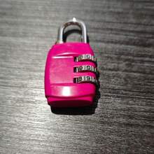 1个3位密码挂锁，重型金属可复位安全锁，小型无钥匙挂锁，适用于行李箱、旅行、健身房储物柜、手提箱、背包、工具箱、学校储物柜和家庭使用 - 小型密碼鎖 - 查看 11