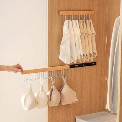 Pull Out Lt Rack  Closet Iding Ooks Anger Rack  As Ties Tank Top Scarf Jewelry Ce Sang Organizr  Wardro Cabinet Left Side 8 Ooks  2 Pcs