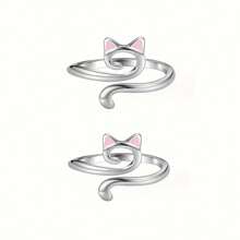 2 Heavy-Duty Adjustable Finger Rings - Knitted Crochet Thumb/Index Finger Ring - Anti Slip Yarn Guide Top Needle, Suitable For Anji Milumi, Weaving, Sewing - Compatible With All Yarns - A - View 10