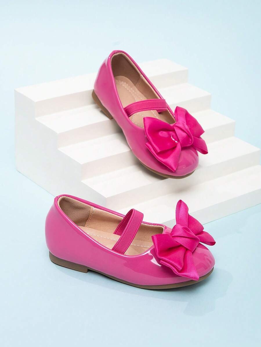 2026 Spring New Girls Fashion Cute Slip-On Casual Flat Shoes - Hot Pink - View 1
