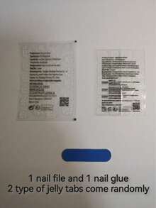 24pcs White Polka Dot Nail Stickers, Almond Shaped Nail Art Set, Includes 1 Sheet Of Adhesive Stickers And 1 Mini Nail File, Suitable For Daily Wear - Multicolor - View 4