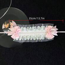 蕾丝蝴蝶结发箍，蕾丝发带，量产仙气发饰，甜美洛丽塔发夹 - 彩色 - 查看 6