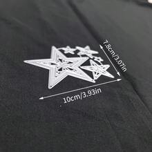 1pc Star Shaped Metal Cutting Die - Multipurpose DIY Craft Tool, For Scrapbooking, Albums, Cards And Home Decor - Ideal For Holiday Wishes And Crafts - A - View 10