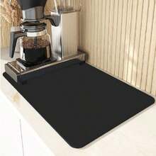 Kitchen * Restaurant * Water Absorbent Anti Slip Mat, Kitchen Sink And Dish Drain Mat, Soft Diatomaceous Earth Plate Drying Mat, Kitchen Counter Anti Slip Drainage Mat, High-Quality Coffee Machine Mat, Easy To Clean, Food Contact Safety, Durable - Multicolor - View 24