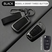 Car Key Fob Cover (With Key Chain) - Suitable For Audi A1, A3, A4 8P, 7.99L, 8V, A5, B6, B7, A6, A7, C5, C6, Q2, Q3, Q5, Q7, 4F, S3, S4, S6, RS3, TT Models - Minimalist & Fashionable Design - Multicolor - View 7