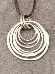 Women Long Necklaces - Antique Silver - View 11